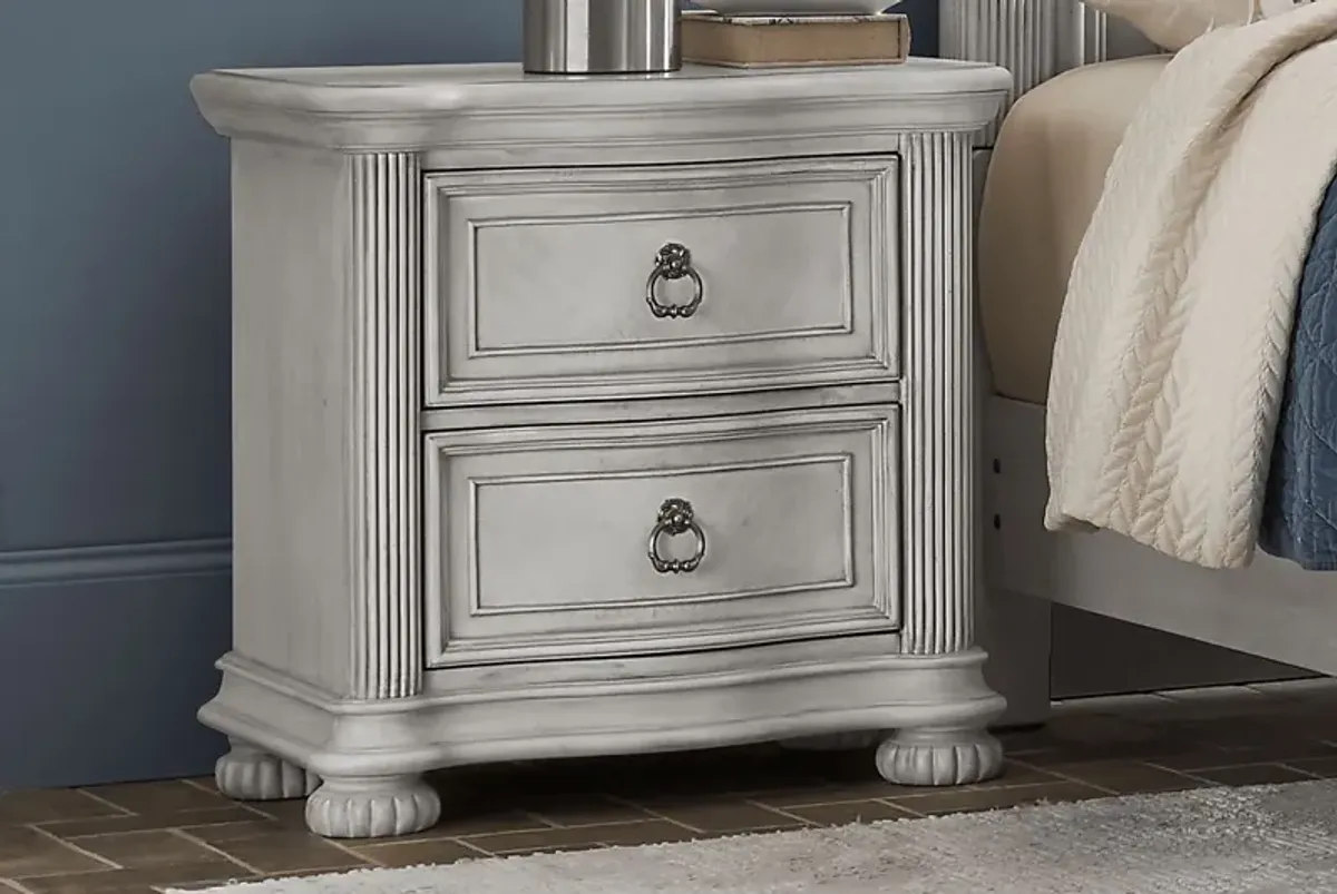 Gallagher Avenue White Nightstand