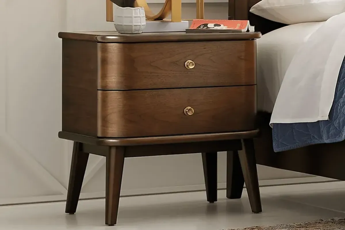 Devon Loft Walnut Nightstand