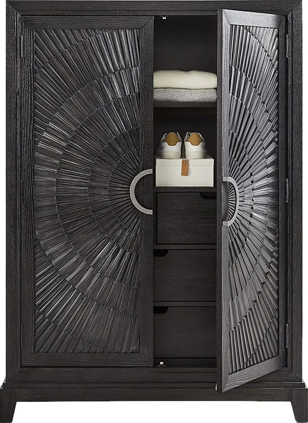 Sunside Way Black Armoire