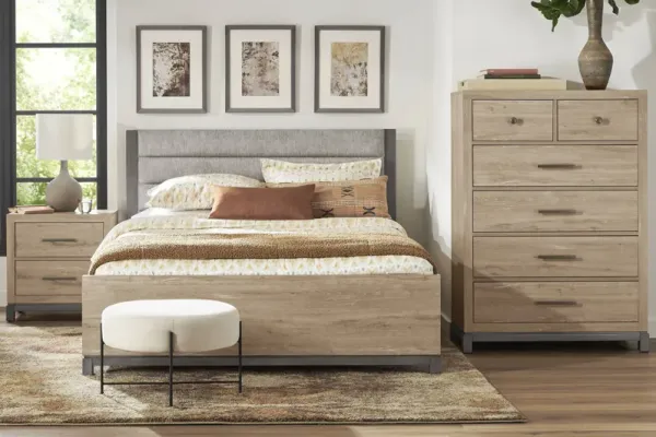 Maxton Place Natural 5 Pc King Bedroom