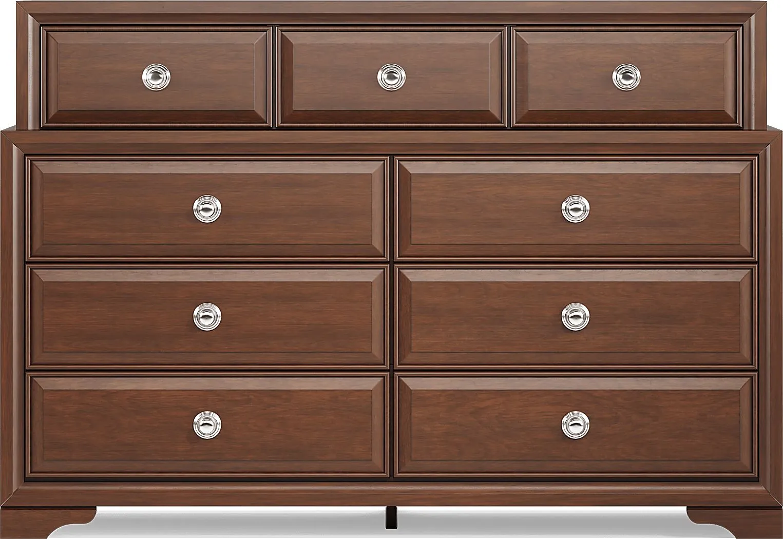 Belcourt Brown Cherry 5 Pc Queen Upholstered Bedroom