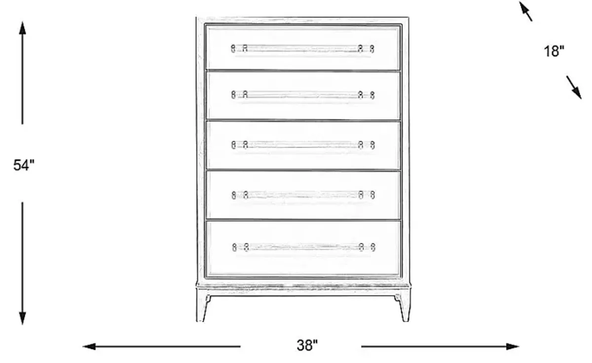 Clarissa White Chest