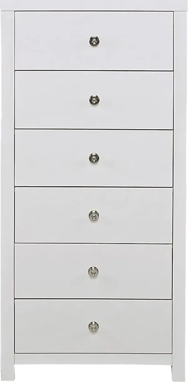 Barringer Place White Tall Chest