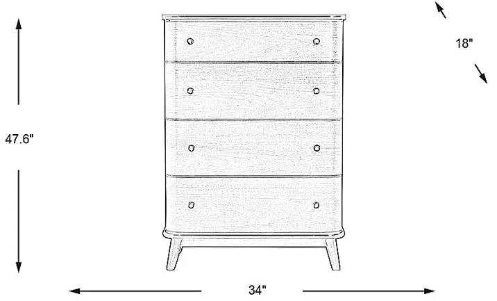 Devon Loft Walnut Chest