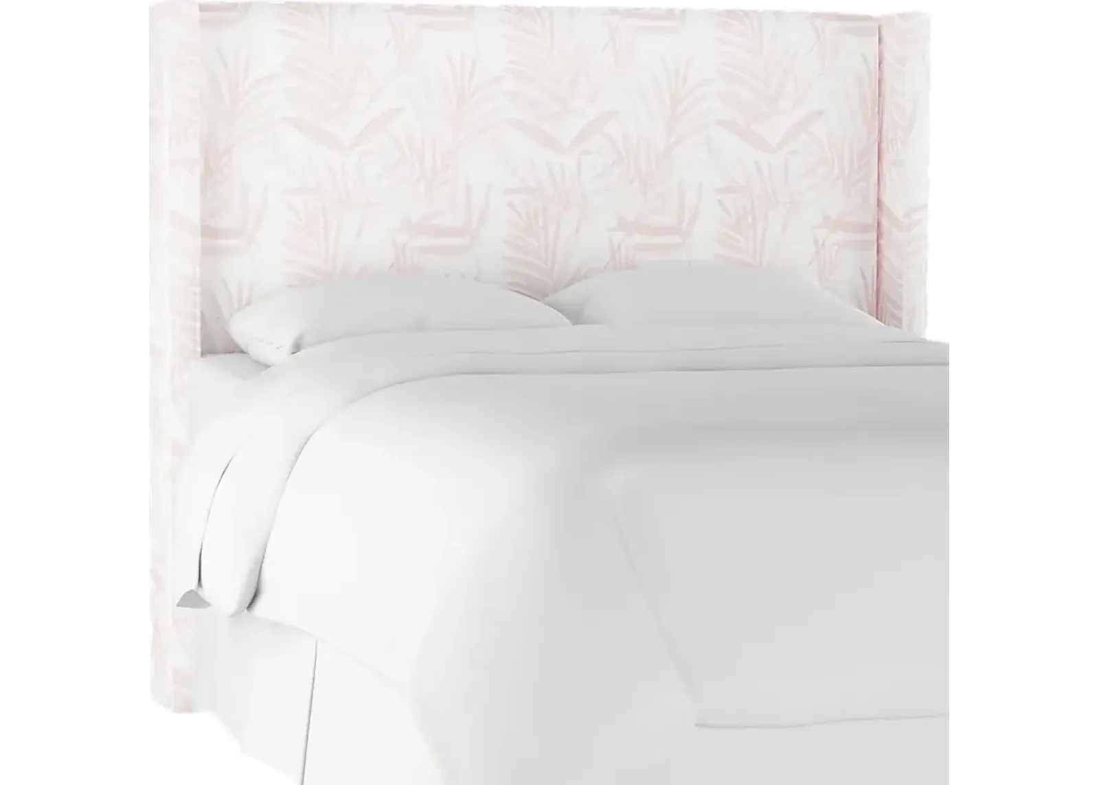 Fern Grove Pink Twin Upholstered Headboard