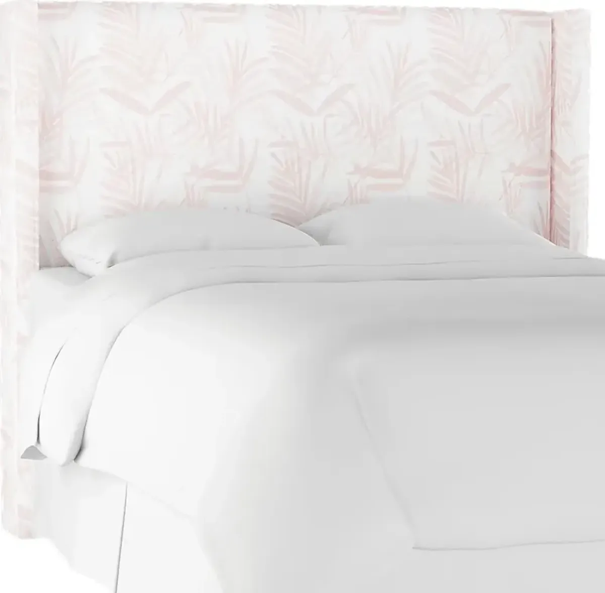 Fern Grove Pink Twin Upholstered Headboard