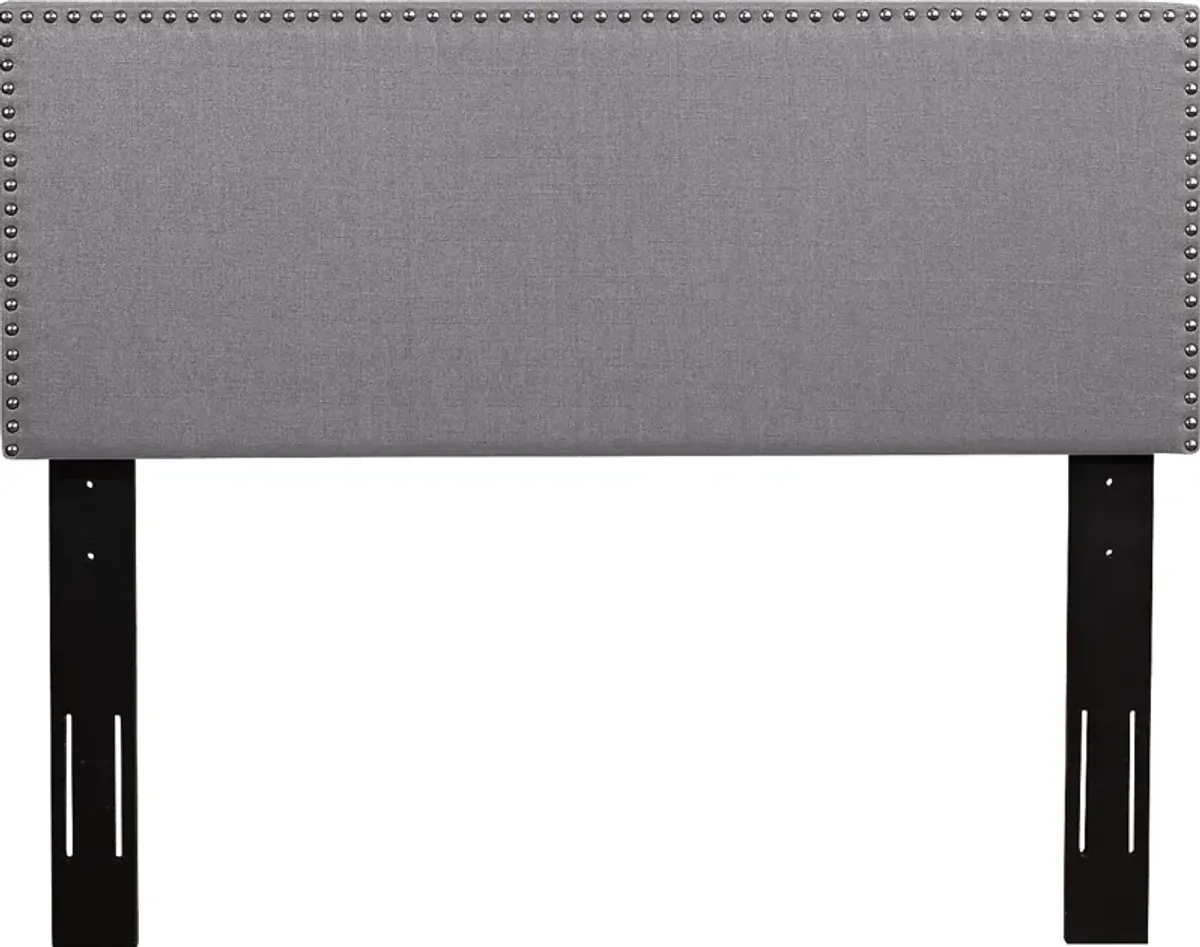 Charnwood Gray Twin Upholstered Headboard