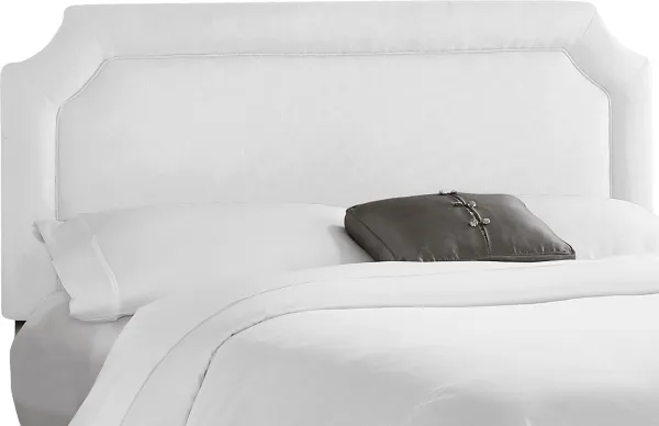 Lavan White Twin Upholstered Headboard