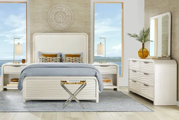 Point Loma White 7 Pc Queen Panel Bedroom