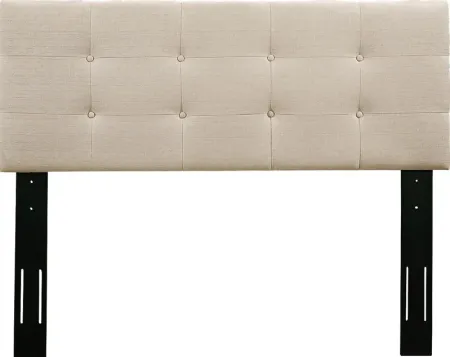 Criswell Beige Twin Upholstered Headboard