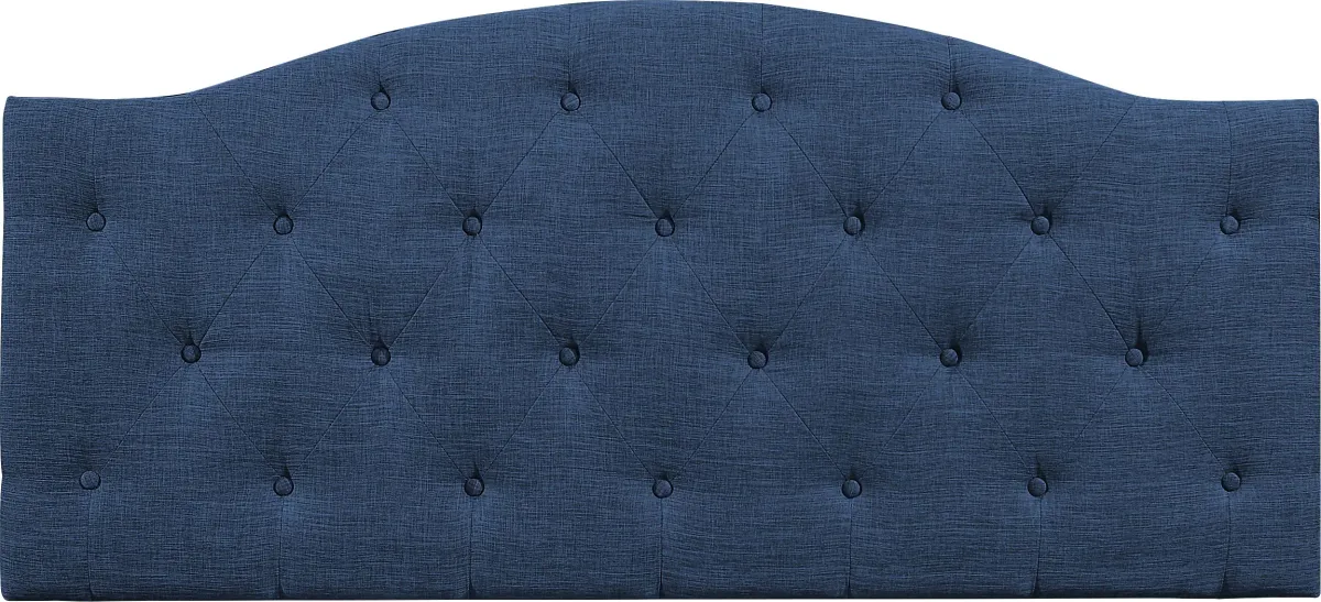 Barnsdale Blue Twin Upholstered Headboard