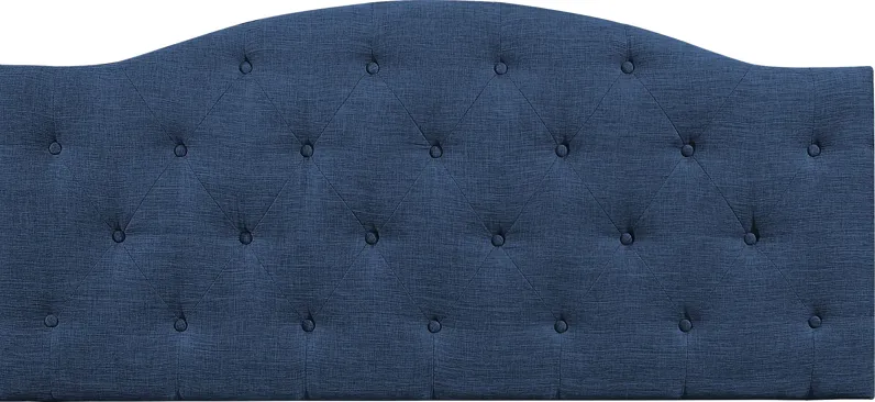 Barnsdale Blue Twin Upholstered Headboard