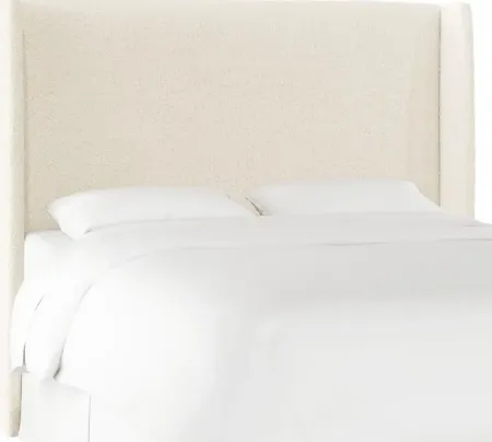 Quinella White Twin Upholstered Headboard