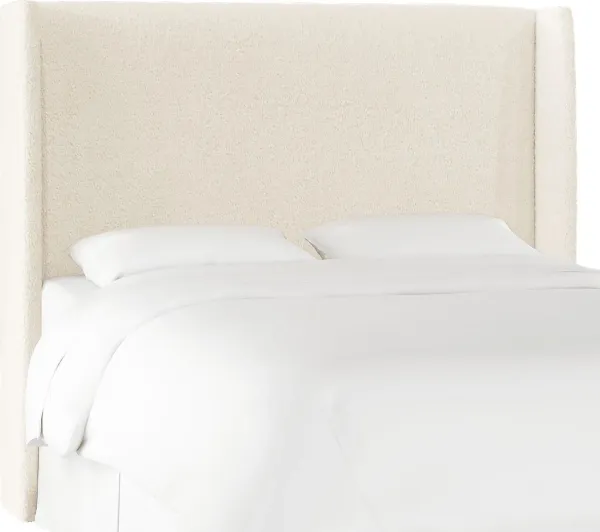 Quinella White Twin Upholstered Headboard