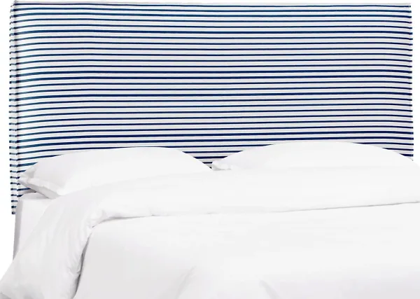 Delphina Navy Twin Upholstered Headboard