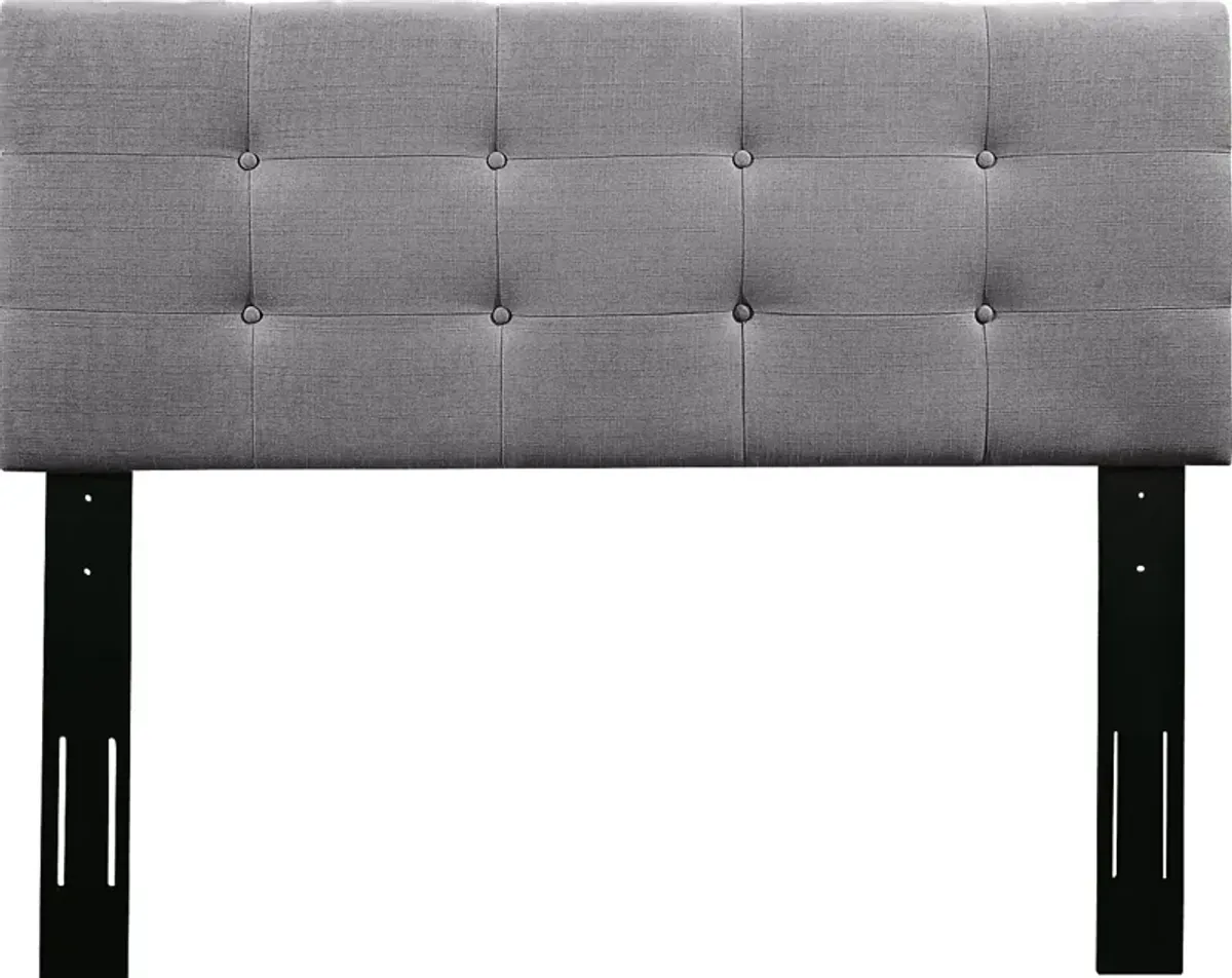 Criswell Gray Twin Upholstered Headboard