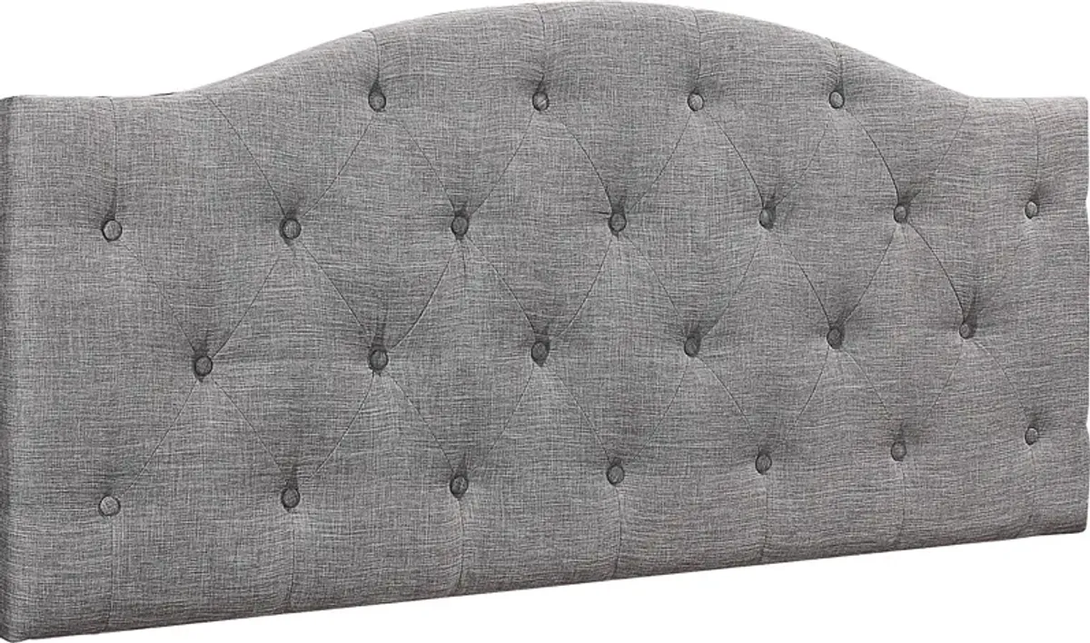 Barnsdale Gray Twin Upholstered Headboard