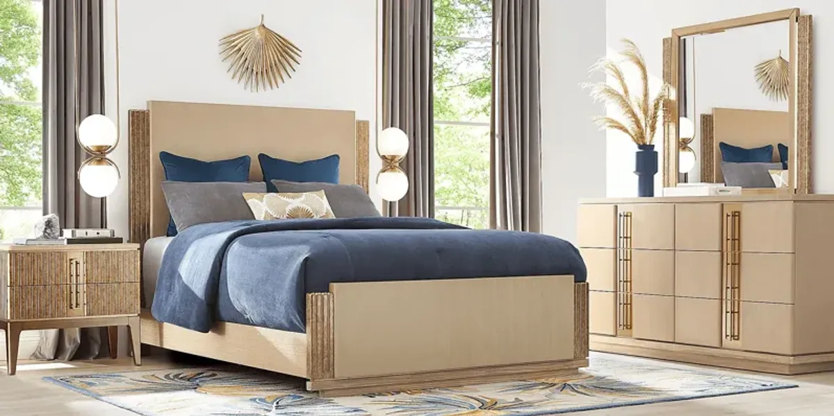 Issabela Caramel 7 Pc Queen Bedroom