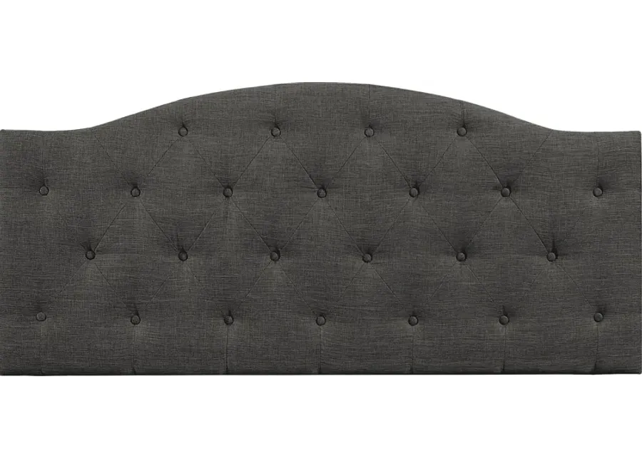 Barnsdale Dark Gray Twin Upholstered Headboard