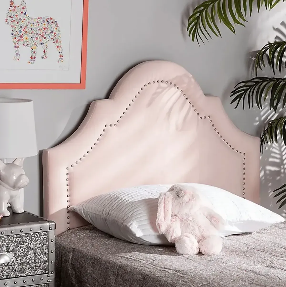 Rusling Pink Twin Headboard