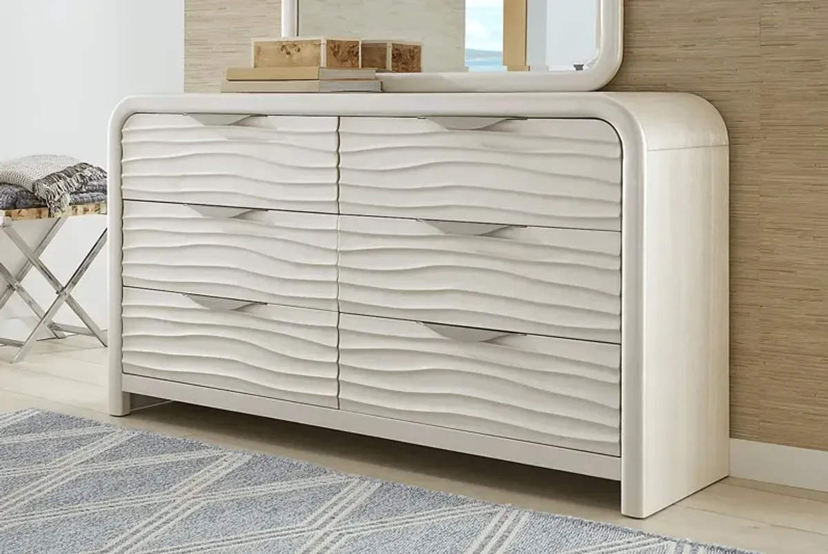 Point Loma White 7 Pc King Panel Bedroom