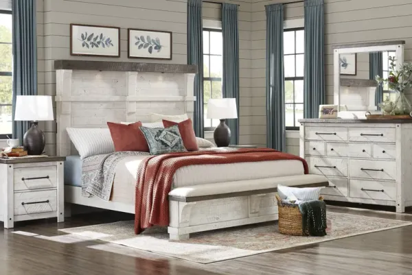 Bretten Crossing White 7 Pc King Bedroom