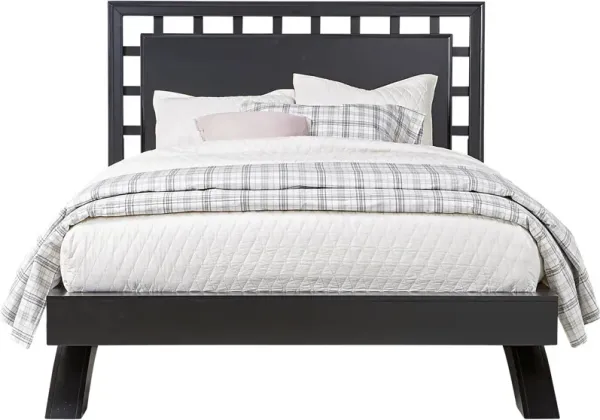 Belcourt Black 3 Pc King Lattice Arch Bed