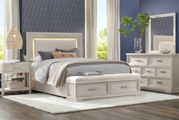Royal Park Ivory 7 Pc King Storage Bedroom