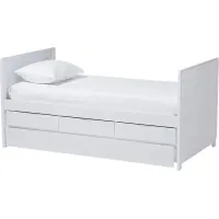 Dysart White Daybed With Trundle