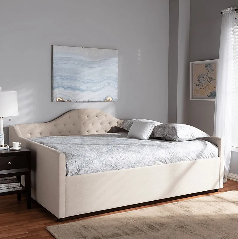 Olivette Beige Full Daybed