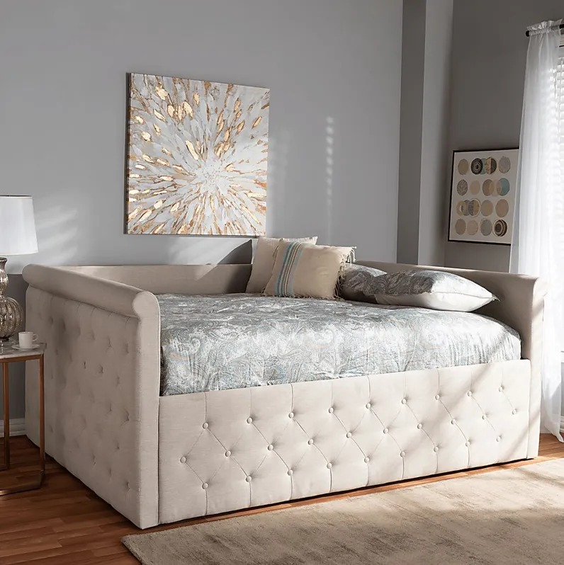 Dyett Beige Queen Daybed