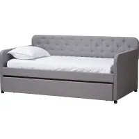 Milam Gray Twin Daybed With Trundle