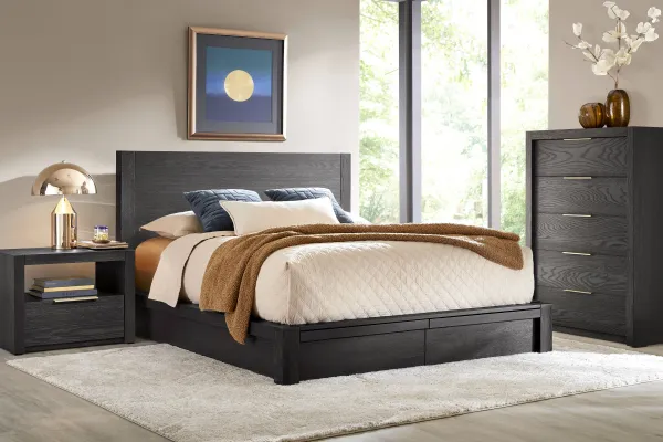 Easton Park Black 5 Pc King Storage Bedroom