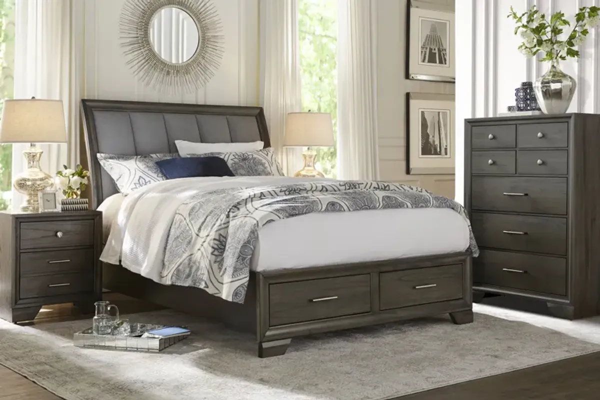 Beckwood Gray 5 Pc King Storage Bedroom