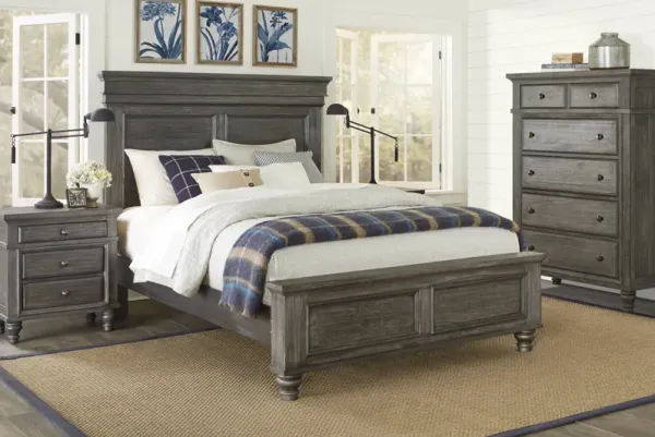 Lake Town Gray 5 Pc King Panel Bedroom