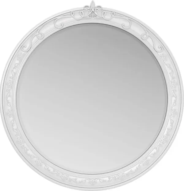 Disney Princess White Round Mirror