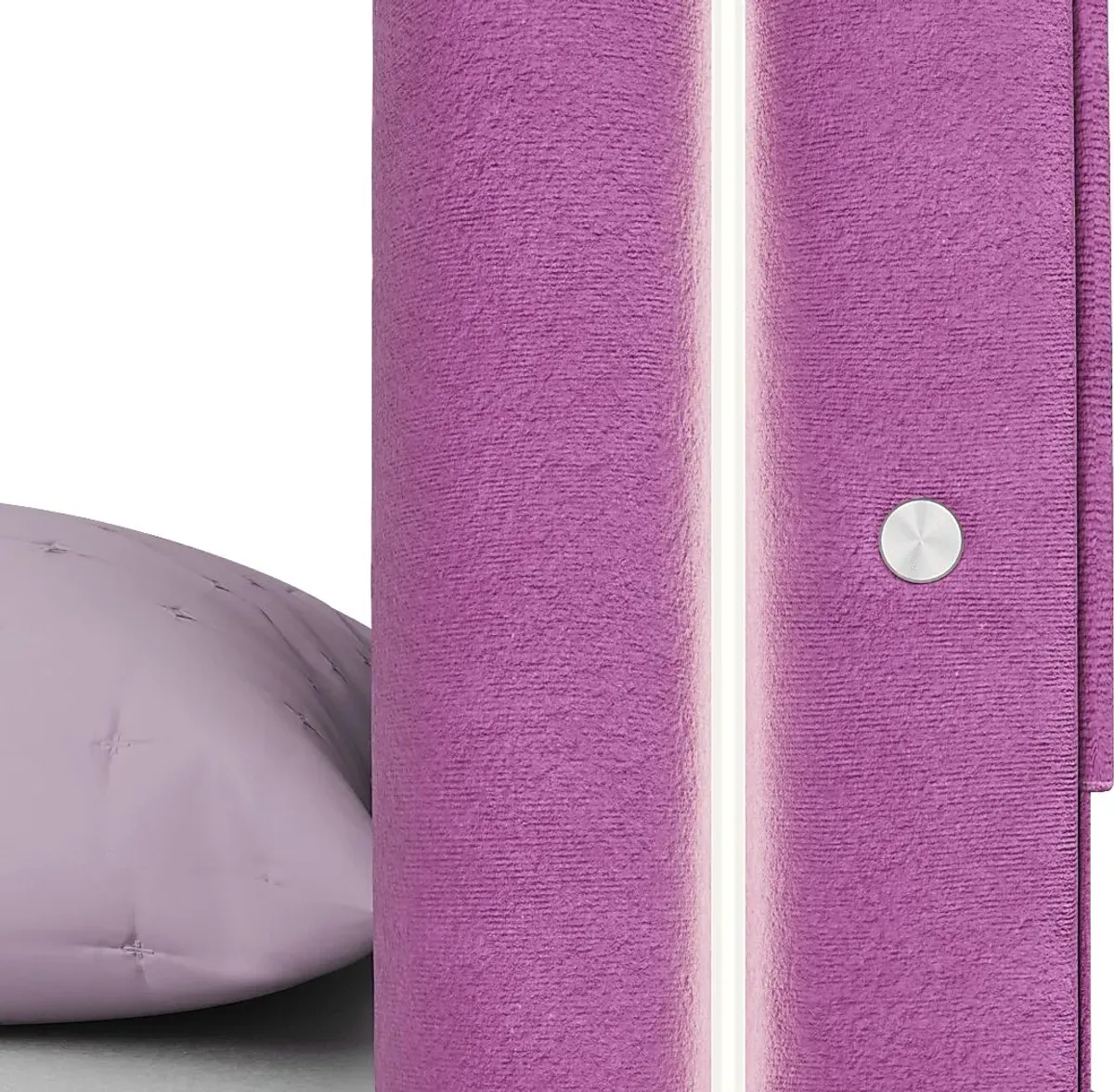 Kids Rainbow Joy Pink Twin Upholstered Bed