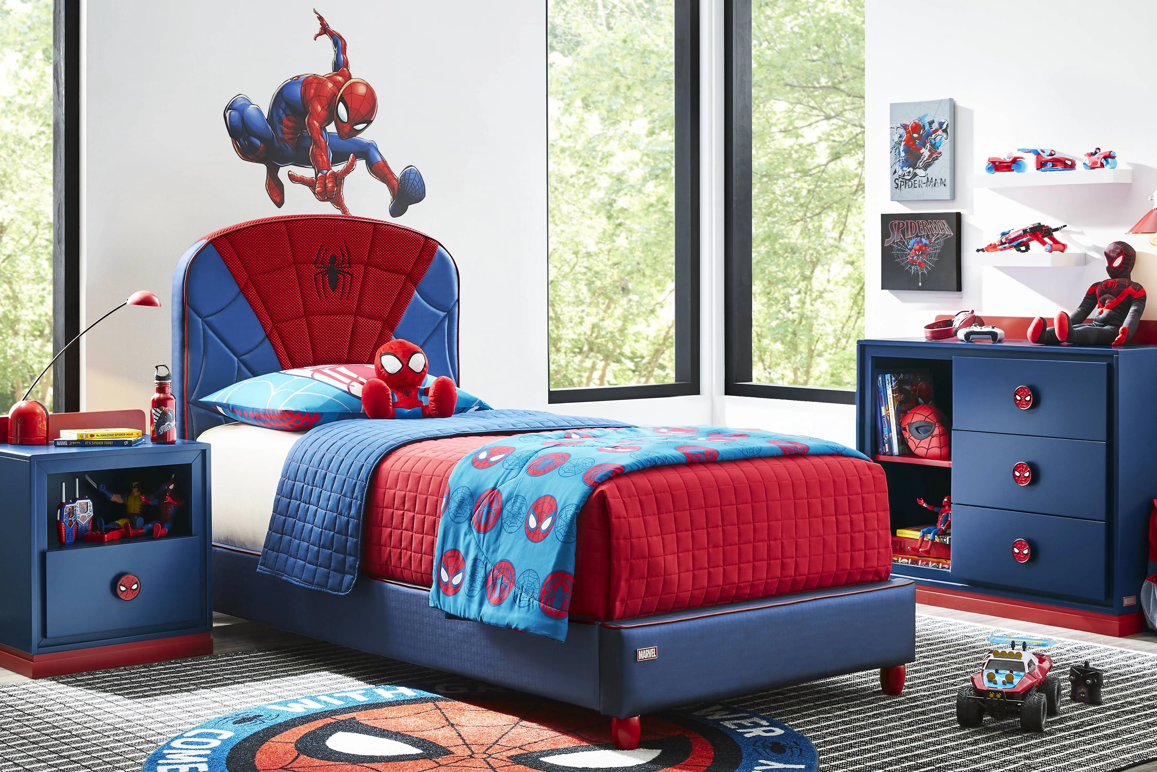 Spider-Man Twin Upholstered Bedroom
