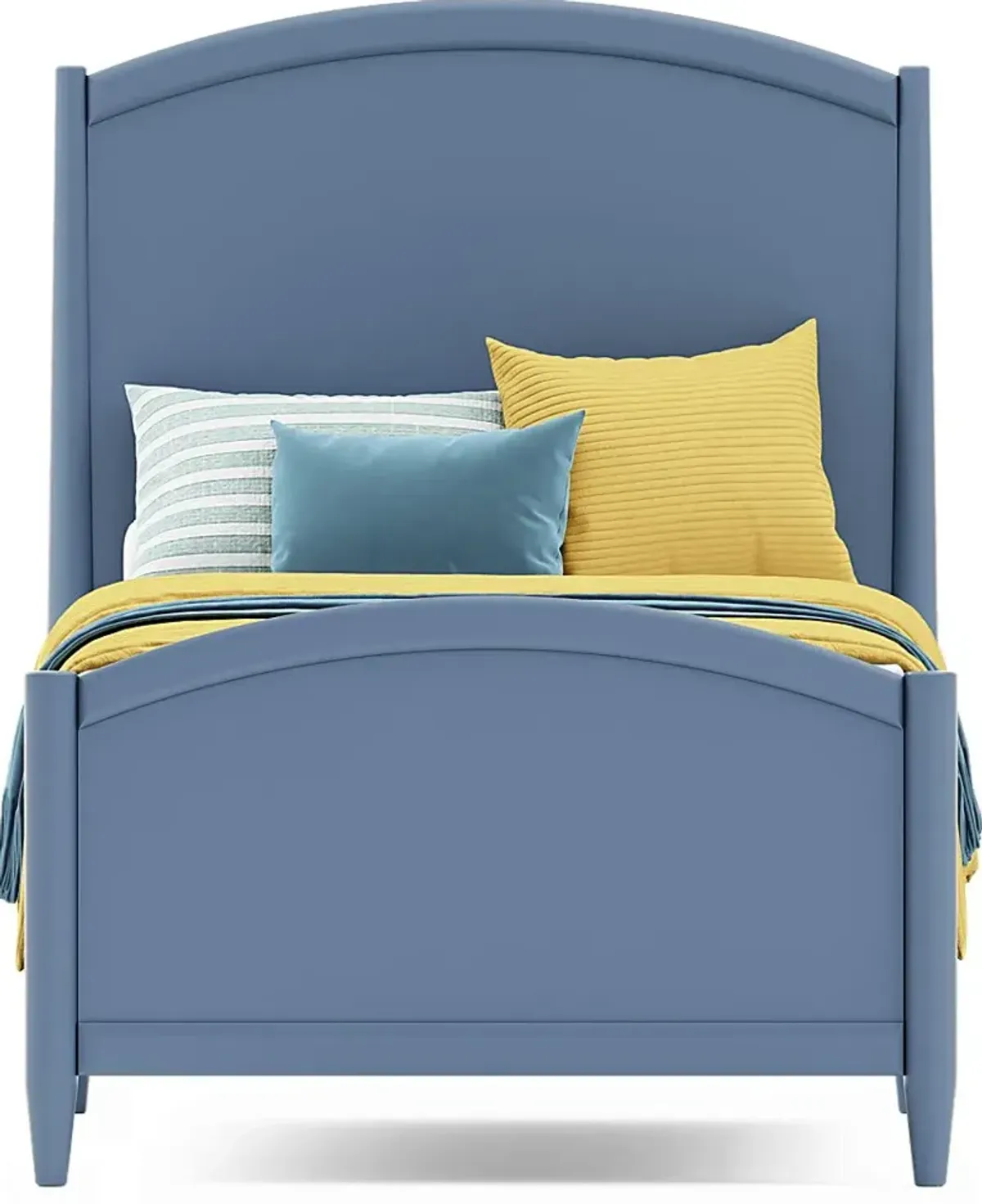 Kids Modern Colors Slate Blue 3 Pc Twin Panel Bed