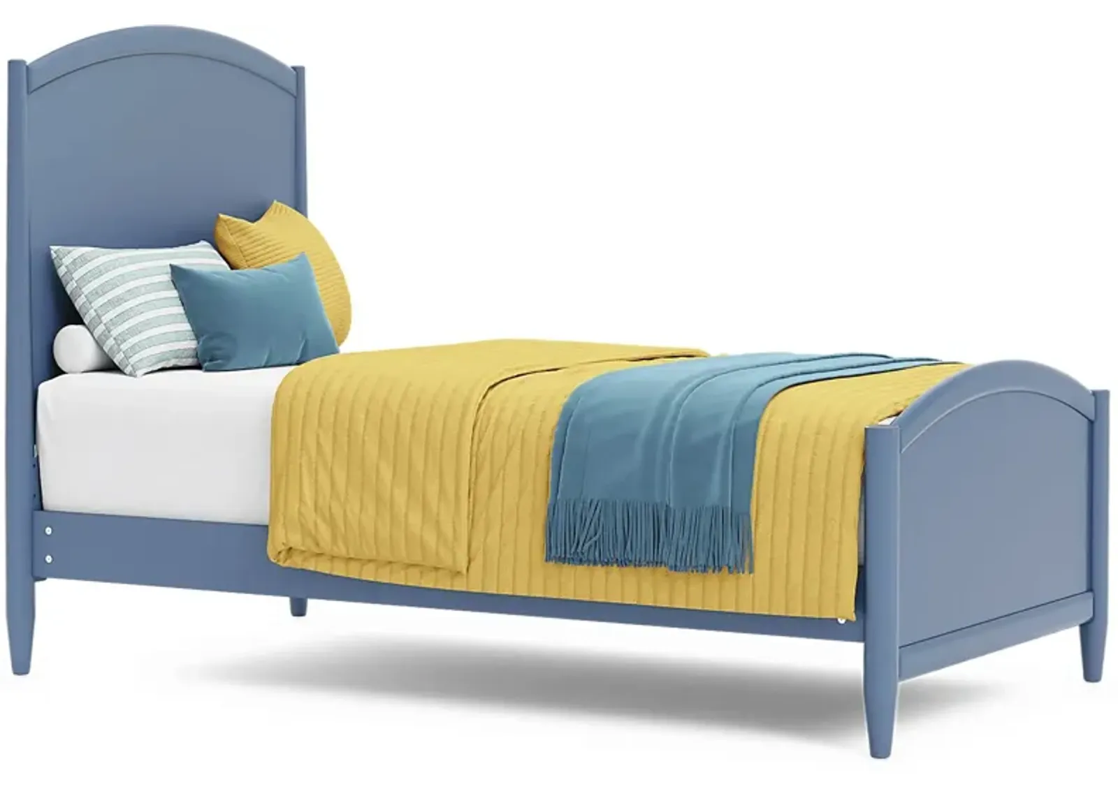 Kids Modern Colors Slate Blue 3 Pc Twin Panel Bed