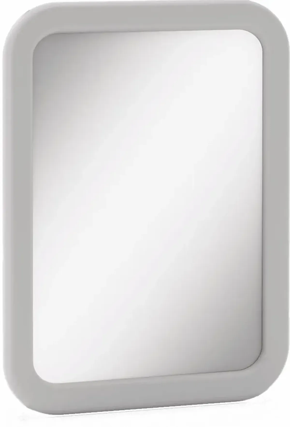 Kids Modern Colors Light Gray Mirror