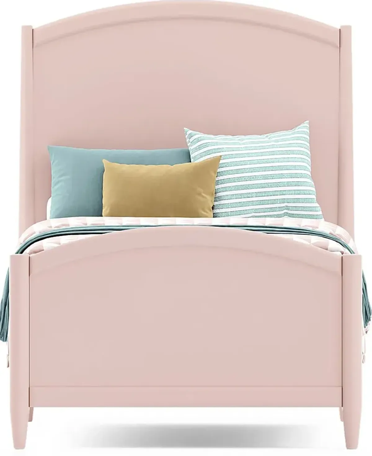 Kids Modern Colors Pink 3 Pc Twin Panel Bed