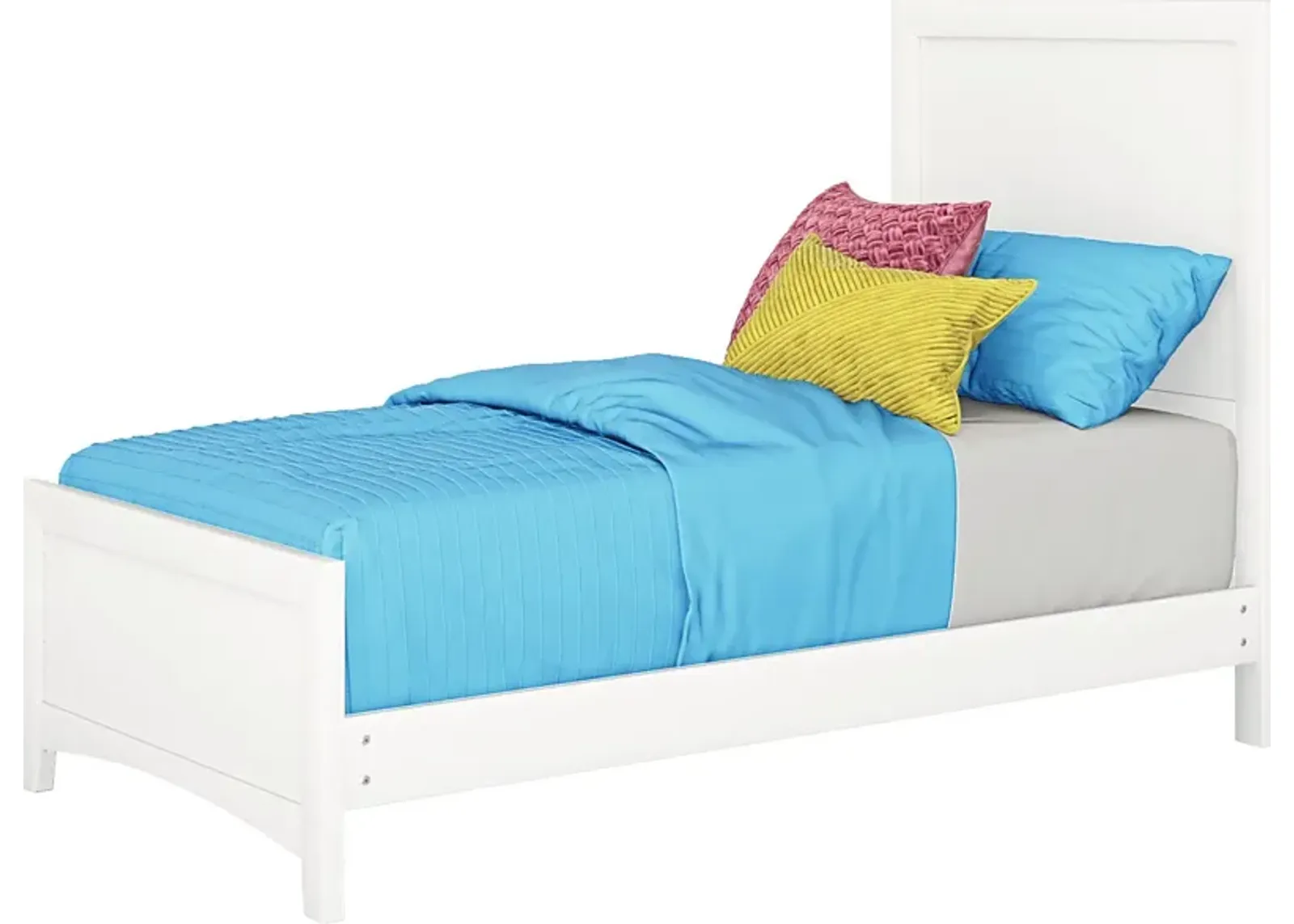 Kids Ivy League 2.0 White 3 Pc Twin Panel Bed