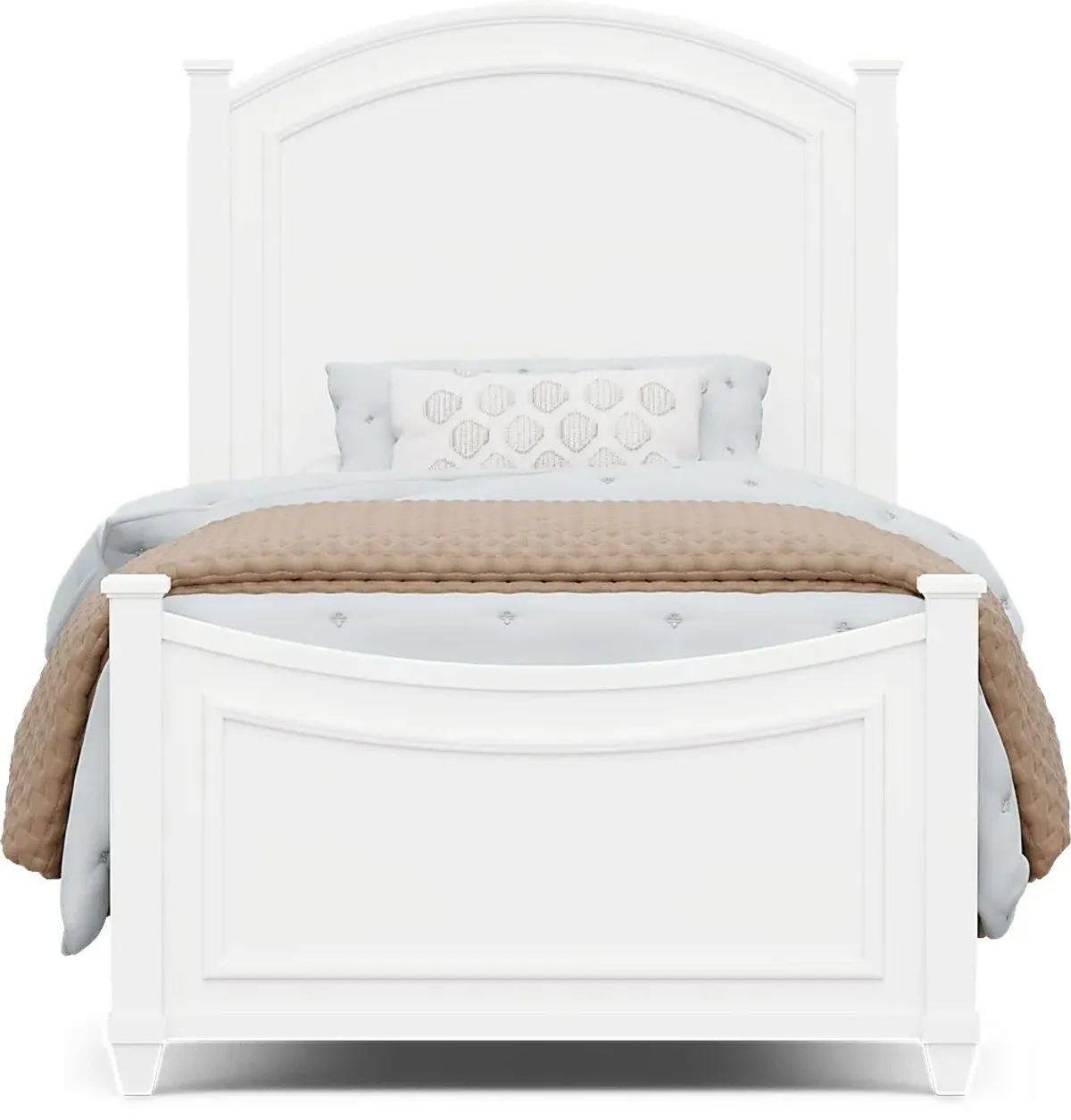 Kids Jaclyn Lane White Twin Panel Bed