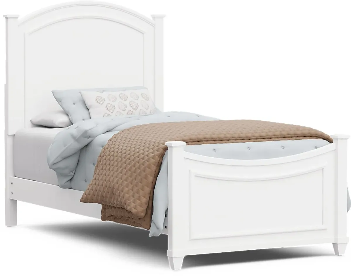 Kids Jaclyn Lane White Twin Panel Bed