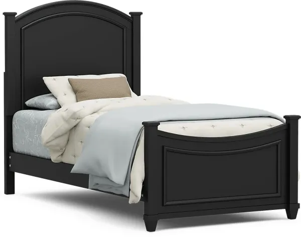 Kids Jaclyn Lane Black Twin Panel Bed