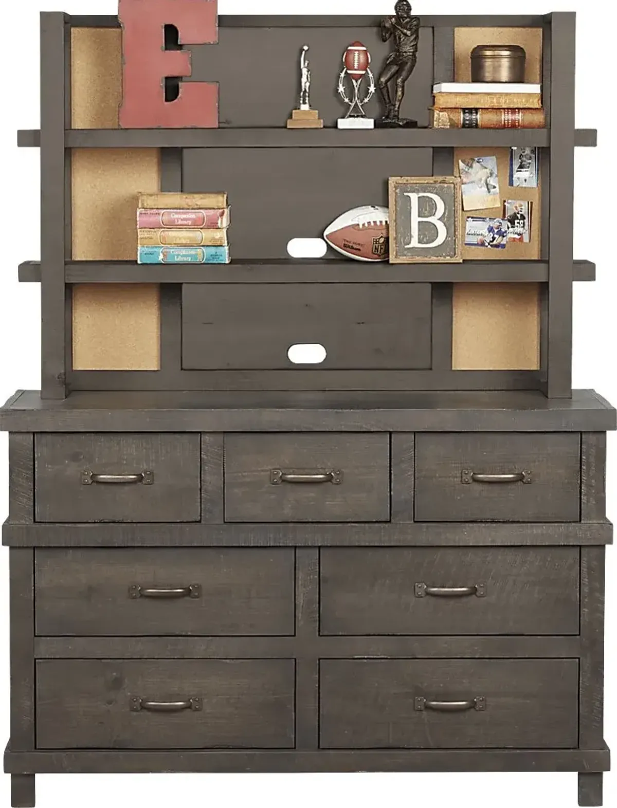 Kids Montana 2.0 Espresso Dresser & Hutch