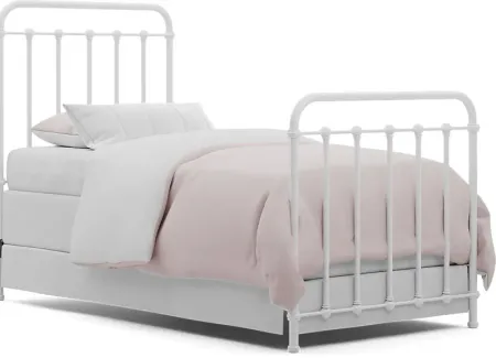 Kids Saddlerock White 3 Pc Twin Metal Bed