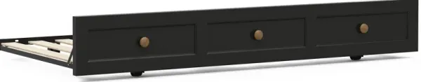 Kids Sugar Hollow Black Twin Trundle