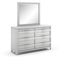 Kids Elliot Park Platinum Dresser & Mirror Set